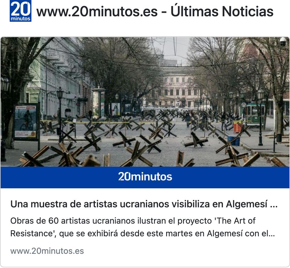 Una muestra de artistas ucranianos visibiliza en Algemesí los "horrores" de la guerra