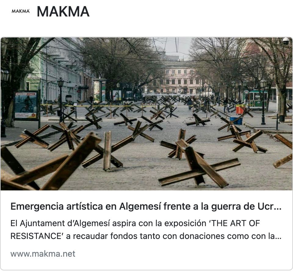 Emergencia artística en Algemesí frente a la guerra de Ucrania