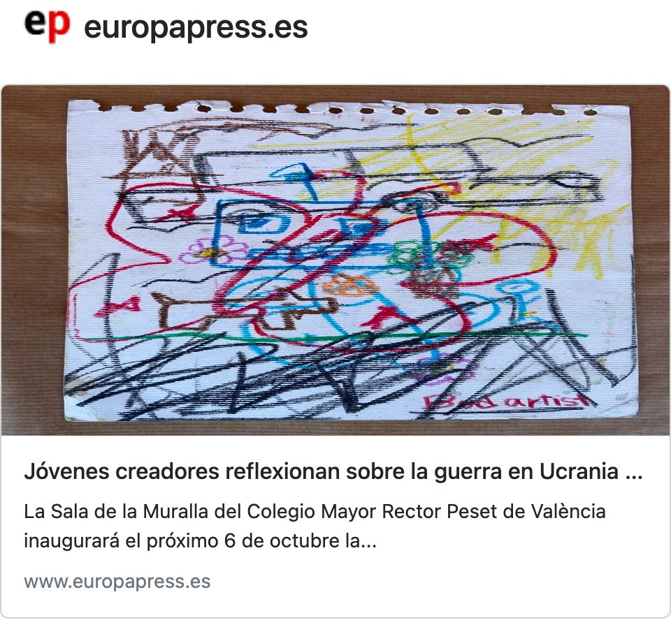 Jóvenes creadores reflexionan sobre la guerra en Ucrania co la muestra 'The Art of Resistance'"